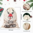 thumbnail image 3 of Christmas Santa Sack, 2PCS Personalized Santa Sack Bag Christmas Bag Santa Sack Canvas Bag, Large Size 26.8"x19.3", 3 of 6