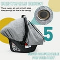 thumbnail image 6 of Baby Car Seat Cover for Babies,Patented Waterproof Baby Car Seat Cover for Boys & Girls,Infant Car Seat Cover Canopy for Girls,Windproof Car Seat Canopy for Boys, Keeps Babies Warm and Cozy (Gray), 6 of 9