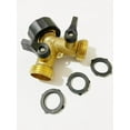 thumbnail image 1 of Grifo de lavadora doble, manguera de agua divisora ​​Y conector de grifo para mangueras de suministro, grifo doble de jardín al aire libre, latón resistente JAMW Sencillez, 1 of 5