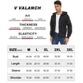 thumbnail image 7 of SPEEDRUN Hoodies for Men Zip Up Sweashirts Fleece Sherpa Lined Winter Wool Heavyweight Jacket Black L, 7 of 7