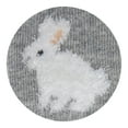 thumbnail image 5 of Bunny Socks 2-Pack Fuzzy Bunnies (Soft Blue/Gray Heather, Medium), 5 of 6