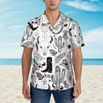 thumbnail image 4 of Bixox Men's Hawaiian Shirts Men's Cowboy Print Short-Sleeve Shirt-Medium, 4 of 8