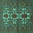 thumbnail image 1 of Ahgly Company Indoor Square Persian Turquoise Blue Traditional Area Rugs, 6' Square, 1 of 4