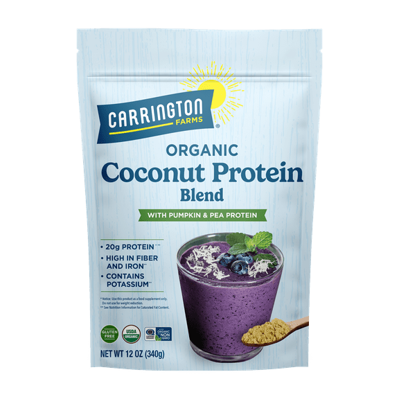 Carrington Farms Organic Coconut Vegan High Protein Powder, 12oz