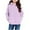 Purple, variant on Toddler Hoodie Girls Long Sleeve Girls Grey Hoodie Warm Loose Pullover with Pockets Girls Hoodie Size 3-4 Years
