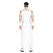Music Legs Greek God Costume for Adults with 7 PC. Set, Adult Large