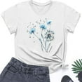 thumbnail image 4 of Women's Short Sleeve Shirts on T Shirts for Women Comfy T Shirts Graphic T Shirts Cotton, 4 of 4