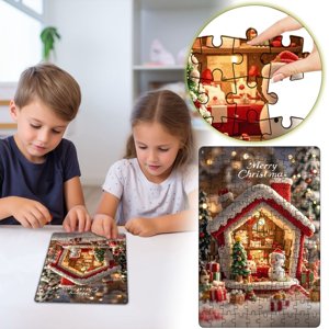 Puzzle Games for Kids and Adults Family Interactive Entertainment Educational Puzzle Games Snowman Puzzle