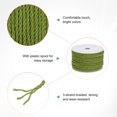 thumbnail image 2 of Uxcell 22 Yards Soft Twisted Rope Trim, 3mm/0.12" Army Green Polyester Twisted Silk Rope Cord for DIY Craft, 2 of 2