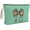 green-021, variant on Blue Bow Makeup Bag Coquette Aesthetic Preppy Cosmetic Bag for Women Large Capacity Travel Toiletry Pouch Trousse De Maquillage Blue and White Bow Gifts for Girls Mom