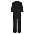 thumbnail image 6 of Women's Linen Two Piece Casual Set Breathable Loose Home and Outfit, 6 of 7