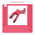 thumbnail image 2 of Mountain Bicycle Tire Disc Frame Spare Parts Accessory Mount Aluminum Alloy Upgrade Replacement Brake Conversion Adaptor Cycling Accessory Red, 2 of 7