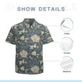 thumbnail image 7 of High Quality Hawaiian Shirts for Men Short Sleeve Aloha Beach Shirt Floral Summer Casual Button Down Shirts Blouses Q7TQXQ, 7 of 7