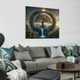 thumbnail image 4 of Magical Tree of Life Canvas Print - Abstract Painting Wall Art - Decorative Art Classic Contemporary Style - Kitchen, Bathroom, Living Room, Bedroom Decoration - Painted Art on Canvas Framed, 4 of 5
