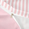 thumbnail image 4 of Manfei Geometric Stripe Duvet Cover Queen,Contemporary Minimalist Queen Bedding, Pink White, Pink Reversible 3pcs, 1 Duvet Cover and 2 Pillowcases, 4 of 6