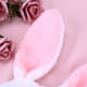 thumbnail image 4 of FELTECHELECTR Diademas con orejas de conejo de peluche (blancas y rosas), 4 of 6