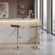 thumbnail image 2 of Set de 2 Sillas de Bar HOMEMAKE FURNITURE Color Gris Altura Ajustable Giratorio Moderno, 2 of 6