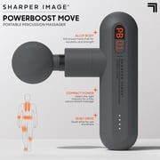 Sharper Image® Powerboost Move® Deep Tissue Portable Percussion Massage Gun, 4 Attachments, Rechargeable