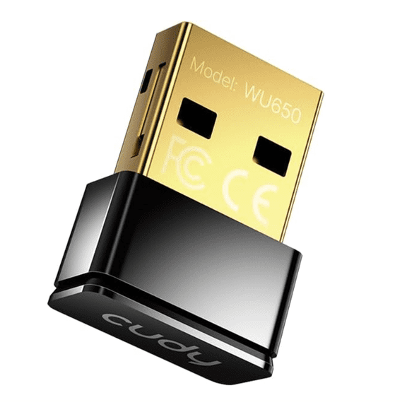 Cudy AC650 USB WiFi Adapter, Dual-Band 5GHz/2.4GHz, High-Speed Wireless Dongle for PC & Laptop, Nano Size, Compatible with Windows & macOS