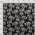 thumbnail image 2 of oneOone Rayon Black Fabric Floral Crafts Projects Decor Fabric Printed By The Yards 56 Inches Wide, 2 of 4