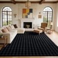 thumbnail image 6 of Buganda Area Rugs for Living Room, Soft Shaggy Rug for Bedroom , Non Slip Machine Washable Carpet, Black, 8'x10', 6 of 6