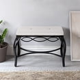 thumbnail image 5 of ZXNYH Half Moon Shoe Bench - Vanity Seat/Dressing Stool/Makeup Chair - Mocha Brown, 5 of 8