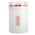 thumbnail image 2 of Jewelry Storage Organizer, ABS 5 Layers Portable Jewelry Storage Box 2 Doors Space Saving  For Girls For Cosmetics White, 2 of 8