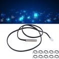 thumbnail image 3 of Temperature Sensor Cable, Waterproof Easy To Carry 10K NTC Thermistor Temperature Probe Wire 19.69in Wire Length  for Transportation for Agriculture, 3 of 8