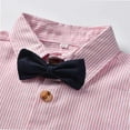 thumbnail image 4 of YTDSCS Boys Gentleman Shirts with Bowtie for Baby Kids 3 Months - 8 Years Boys Short-Sleeved Shirts Lapel Blouses Summer Dress Shirt Tops, 4 of 9