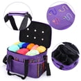 thumbnail image 2 of Naler Small Capacity Yarns Storage Bag,Purple Knitting Bag,Mini Yarn Totes for Crochet Hooks,Needles, 2 of 7