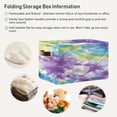thumbnail image 6 of Green Blue Purple Tie-dye Square Storage Bins with Handles Collapsible Containing Box 2 Packs, 6 of 9