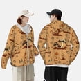 thumbnail image 6 of Kll Brown Mushrooms Print Men'S Women’s Upf 50+ Sun Protection Outdoor Hoodie Jacket Long Sleeve Fishing Hiking Performance Shirt- Medium, 6 of 8