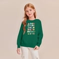 thumbnail image 5 of Alphabet Graphic Pullover Sweatshirt for Children's Long Sleeve Crewneck Top Soft Casual Loose Fit Comfortable Wear, 5 of 5