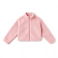 thumbnail image 4 of BXJX Girls Fleece Jackets Size 7-8, Zip‑Up Casual Stand Collar Warm Cropped Outerwear Pink, 4 of 7