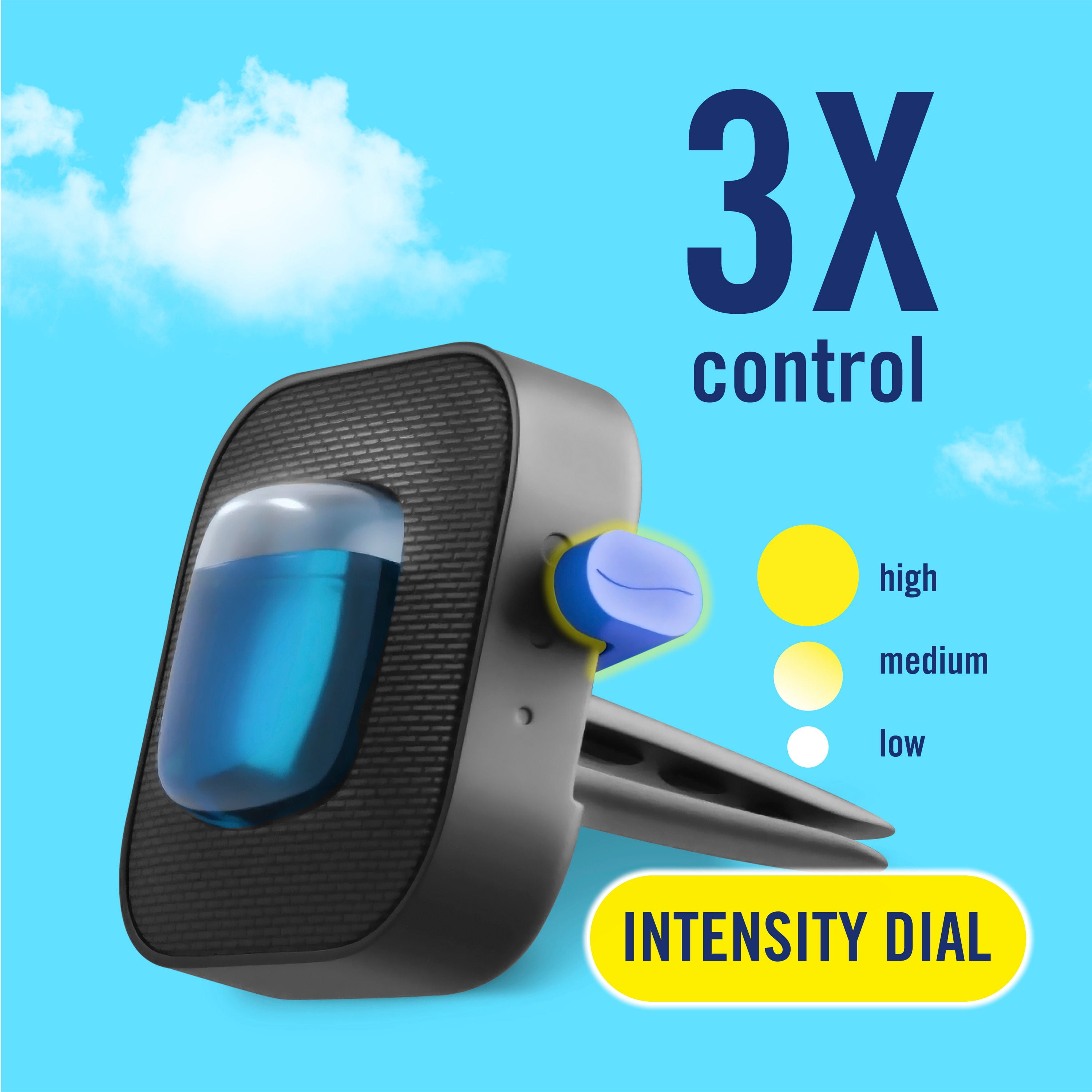 Febreze Car Air Freshener, Odor-Fighting Automotive Vent Clip, Linen & Sky Scent, 2 mL