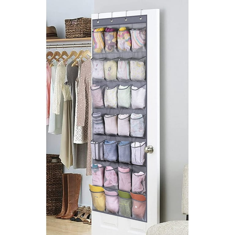 Aooda Clear Over The Door Hat Rack 4-Pack Over Door Shoe