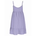 thumbnail image 2 of Women'S Summer Dress 2025 Spaghetti Strap Sleeveless V Neck Casual Swing Sundress  XXXL, 2 of 6