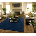 thumbnail image 2 of Garland Rug Diamond Polypropylene Navy Indoor Area Rug, 7'6" x 9'6", 2 of 6