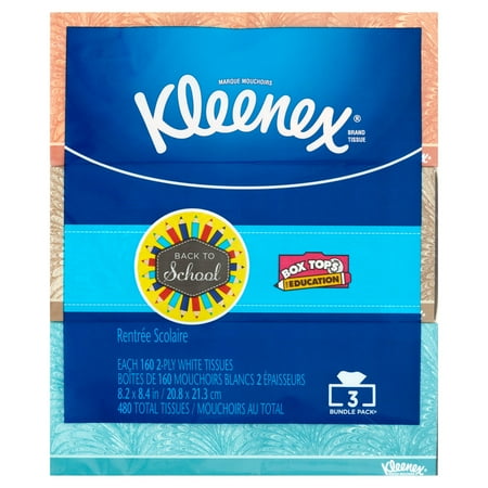 Kleenex Facial Tissue 2-Ply (160-Count) (3-Pack)