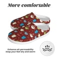 thumbnail image 6 of Daiia Coffee Cups Print Women’s Fuzzy Slippers Memory Foam Lightweight House Shoes Cozy Loafer Flannel House Shoes-39/40, 6 of 7