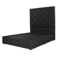 thumbnail image 1 of Base de Cama y Cabecera Queen Size Ikki Negro Dicasa, 1 of 8