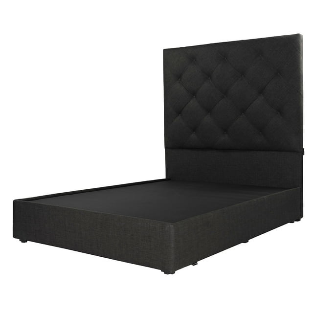 Base de Cama Dicasa con Cabecera Individual Ikki Negro