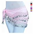 thumbnail image 1 of Fajilla Bellydance Monedas Danza Árabe Chifon Falda Zumba, 1 of 8