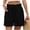 Black, variant on Shorts for Women with Pockets Trendy Flare Drawstring Waisted Shorts Summer Casual Vacation Beach Shorts Light Blue L