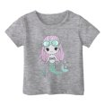 thumbnail image 3 of Zszcpp Summer Top For Teens Girl T Shirts 2025 Print Tee Short Sleeve Softable T-Shirt Ocean Animal Breathable Blouse Girls Tops, 3 of 5