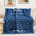 thumbnail image 2 of 2 year sober gifts for Women and Men, 2 year sobriety gifts for men, Sobriety Gifts for Women Men, AA Recovery Gifts Sobriety for Women 60"x 50" Blanket, Best Sobriety Gifts, Sober Gifts for Women, 2 of 6