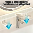 thumbnail image 6 of TFYZYY Freestanding Sink Faucet Storage Rack U-Cutout Bathroom Organizer Shelf for Makeup Bottles, Toothbrushes, and Toiletries No Drill Countertop Solution, 6 of 6