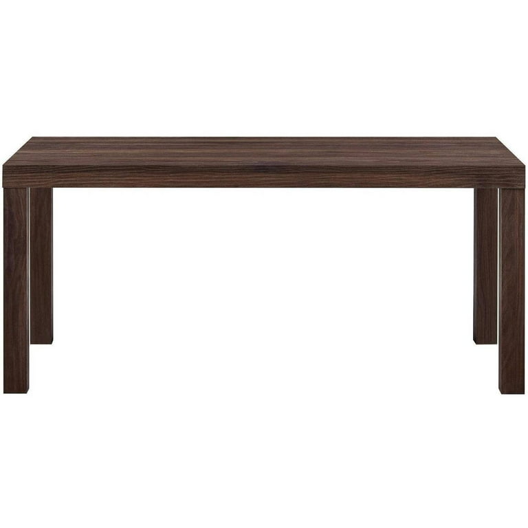 Mainstays Parsons Sturdy Rectangular Coffee Table Canyon Walnut