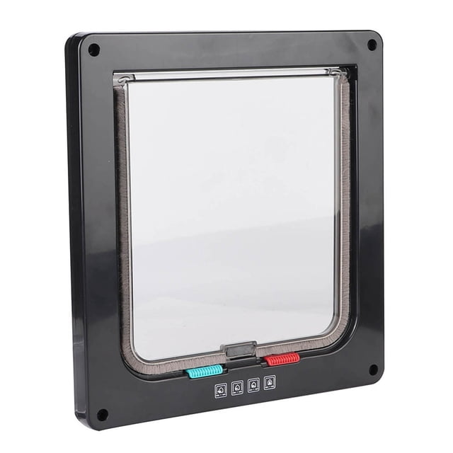 Puerta para gatos, pantalla acrílica ABS para mascotas, puerta para mascotas, trampilla para gatos optimizada para la excelencia Jadeshay A