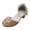 Gold, variant on Staki Toddler Girl Dress Shoes Girls Sandals Glitter Wedding Party Princess Dress Shoes Flower Girl Low Heel Mary Jane Pumps for Kids Gold,12 Little Kid